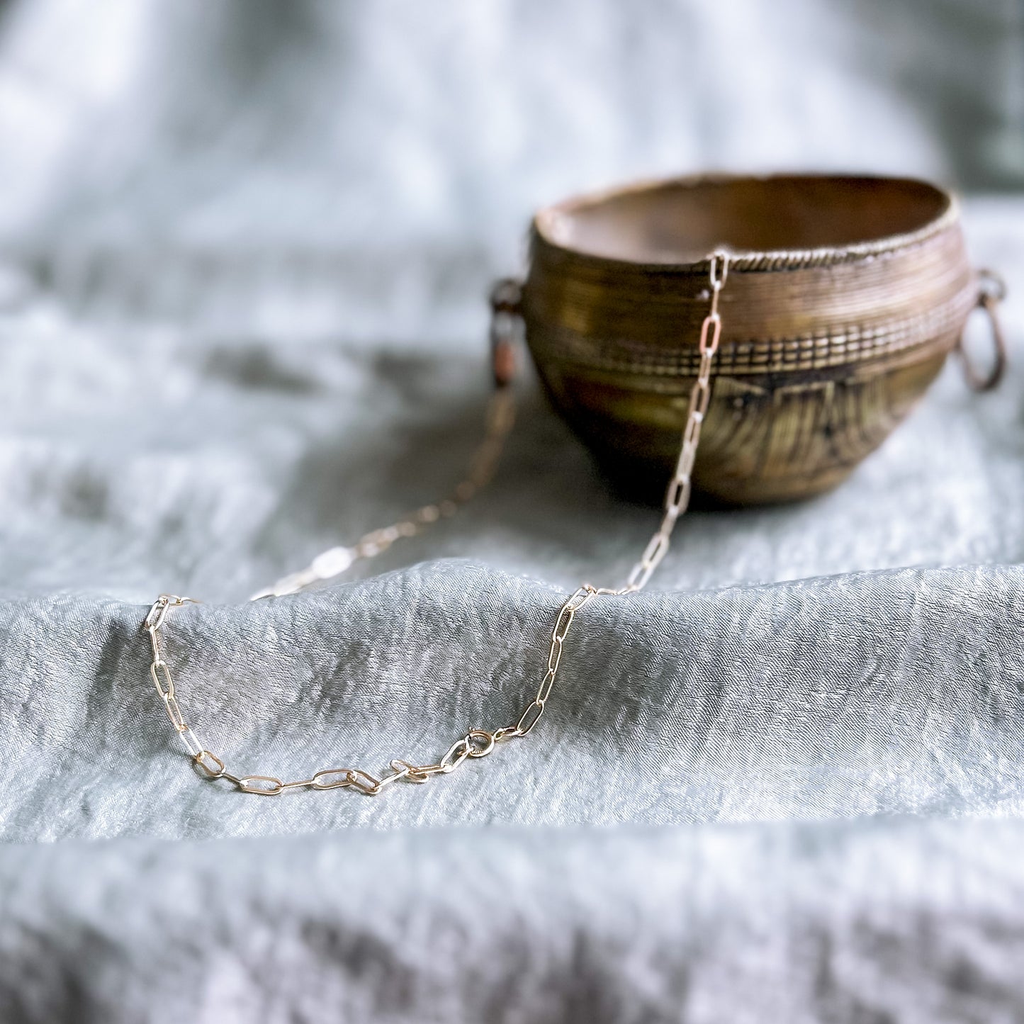 Willow Necklace with Magnetic Clasp- Gold Filled