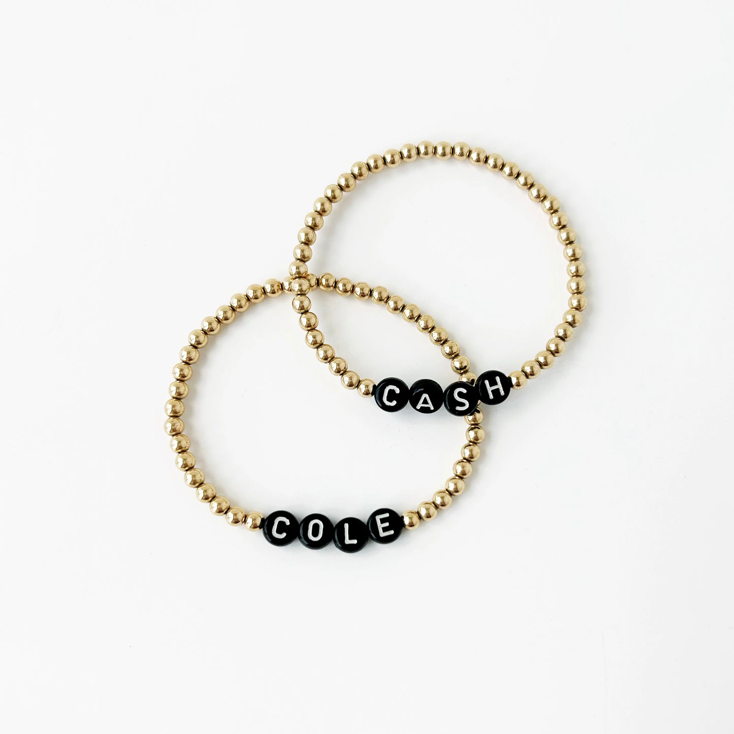 4mm Personalized Maya Bracelet- Gold Filled