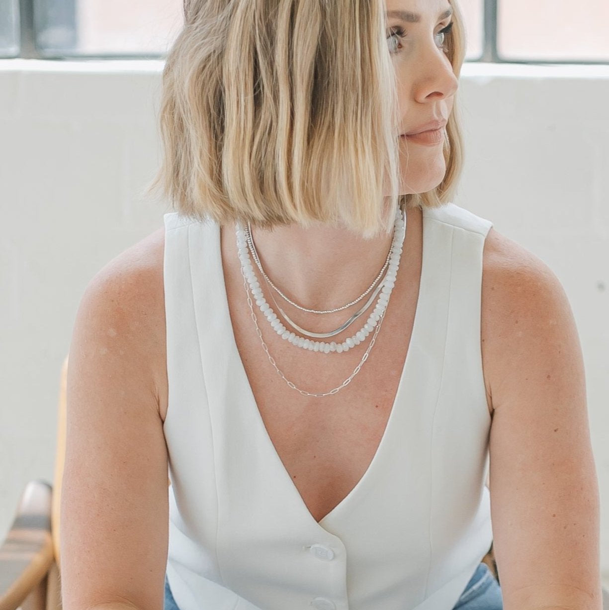 PRE-ORDER Lauren Necklace- Sterling Silver