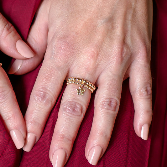 Maya Ring with Butterfly Charm