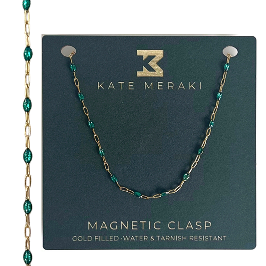 Jade Necklace with Magnetic Clasp