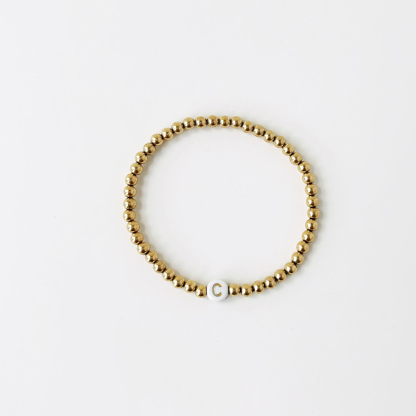 4mm Personalized Maya Bracelet- Gold Filled