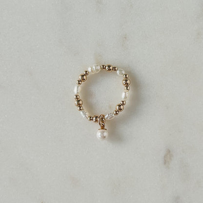 Mila Ring with Pearl Charm