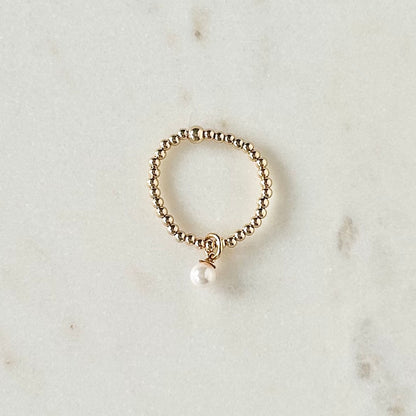 Maya Ring with Pearl Charm