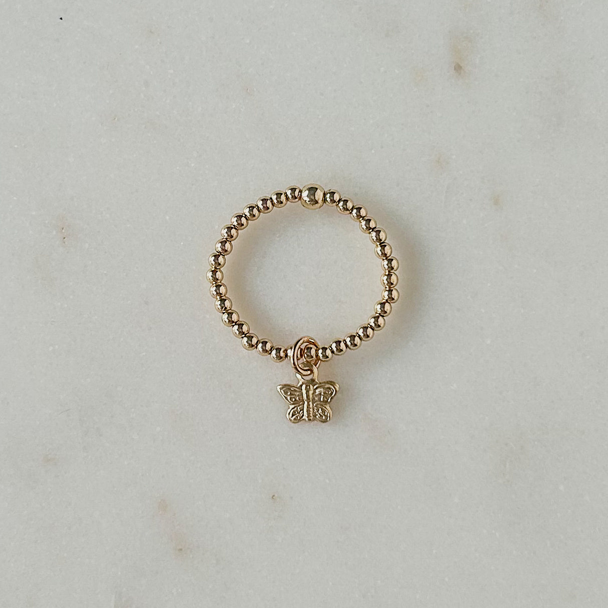 Maya Ring with Butterfly Charm