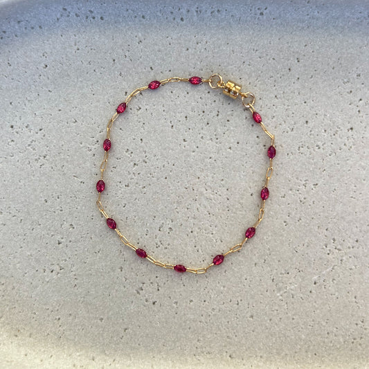 Rosa Bracelet with Magnetic Clasp
